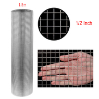 Grillage en fer soudé 6x6, 5x5, 4x4, longueur 30m, hauteur 1,5m, clôture en treillis métallique galvanisé pour volailles et poulets