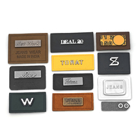 Étiquettes et marqueurs en cuir écologiques personnalisés avec logo en relief pour vêtements et jeans - Forme en rouleau, toutes couleurs, tailles personnalisées