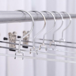 30cm Metall-Hosenbügel mit Clips, Metallbügel für Hosenträger, Jackenständer, Verstellbarer Kleiderbügel für Jeans, Röcke - Product Image 5