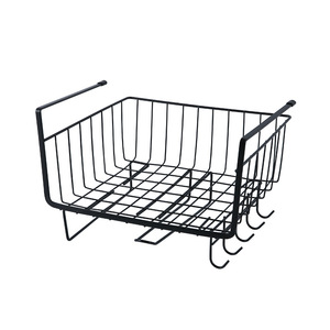 Hanging Basket Wrought Iron Universal <b>Storage</b> Rack For <b>Cabinet</b> Door No Installation Required Durable Rust Resistant - Product Image 3