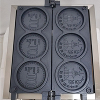 Machine à Crêpes Électrique Portable pour Petites Entreprises, Machine à Gaufres Commerciale Coréenne pour Gaufrettes au Fromage
