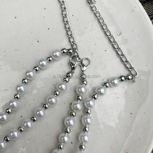 Venta al por mayor Rosa Blanco Abs perla bola 18mm <span class=keywords><strong>Bubblegum</strong></span> cuentas collar grueso niñas Cadena de cuentas ajustable collar de joyería - Product Image 6