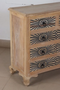 Wholesale Wooden <b>Sideboard</b> <b>Storage</b> Cabinet Modern Home Furniture with Spacious Compartments for Dining Room and Living Room Use - Product Image 5