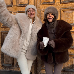 Pull en polaire épais pour femme, vêtement d'extérieur chaud pour l'hiver - Product Image 1