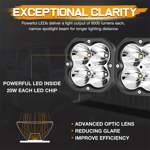 Barra de luz Led conectable de 12V con haz de punto híper de montaje superior de techo recto de 50 pulgadas para 21 + Jeep Wrangler Gladiator Mojave - Product Image 3