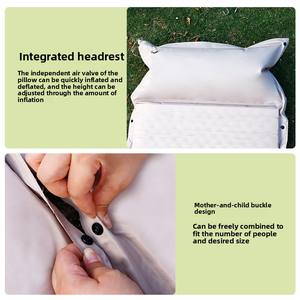 Colchón <span class=keywords><strong>Inflable</strong></span> de Poliéster Pongee 75D con PVC, Grosor de 3/5 cm, Plegable, Individual/Doble, para Camping y Tiendas de Campaña - Product Image 6