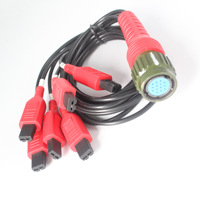 Câble de conversion 6PIN vers 14PIN compatible avec le nettoyeur d'injecteurs à ultrasons, outil de diagnostic automobile