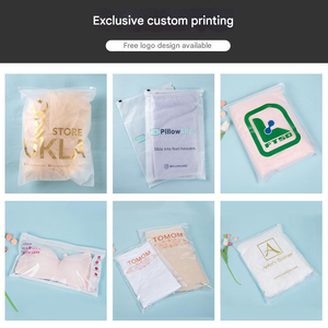 Bolsa de Embalaje Personalizada con Cierre de Cremallera de Plástico Negro para Camisetas, Trajes de Baño, Calcetines, Ropa de Alta Calidad, Bolsas de PVC con Cremallera y Logotipo - Product Image 5