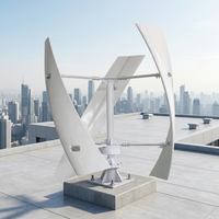 Éolienne à axe vertical compacte 2026 à faible vitesse pour installation sur toiture avec tension de sortie 220V