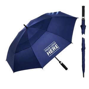 Paraguas de Golf Personalizado de 30 Pulgadas, Doble Toldo, Resistente al Viento, con Ventilación, Estructura de Fibra de Vidrio, Mango de EVA, Regalo Corporativo, Venta al Por Mayor - Product Image 1