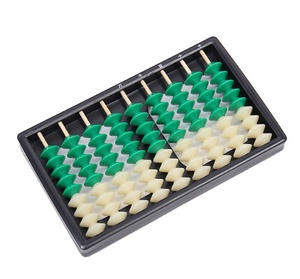 Tout nouveau jouet éducatif mathématique de calculatrice Soroban en plastique chinois <span class=keywords><strong>Abacus</strong></span> pour enfant 9 colonnes 9 perles - Product Image 1