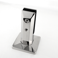 Pince à verre en acier inoxydable 304 pour garde-corps PC Water Hardware pour piscine d'escaliers