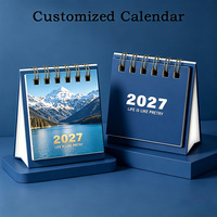 Calendrier de bureau personnalisé en gros 2027, planificateur de bureau d'entreprise avec design personnalisé pour cadeaux d'affaires