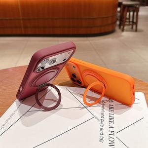 Étui de téléphone magnétique rotatif mat pour iPhone 17, sensation premium pour iPhone 16 Pro Max, coque antichoc pour iPhone 15 - Product Image 2