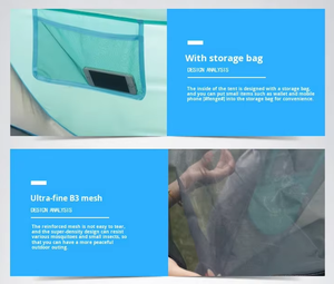 Carpa de Playa Automática de Apertura Rápida para 3-4 Personas, Ligera, Camuflaje, Refugio para Acampar al Aire Libre para el Verano - Product Image 5