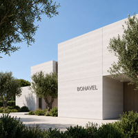 Panneaux de revêtement mural modernes en terre battue blanche MCM, flexibles, ignifuges et imperméables pour la décoration intérieure et extérieure