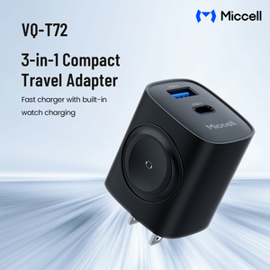 Cargador Rápido Portátil Miccell de 22W GaN con 4 Puertos, Doble USB-C, Compatible con <span class=keywords><strong>iPhone</strong></span> y MacBook - Product Image 3