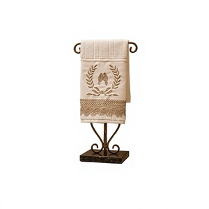 Luxury Gold Metal Wall Mounted Towel Rack Modern Decorative Bathroom Towel Holder Decorative Wavy Gold Towel Rack Wall Mounted - Product Image 1