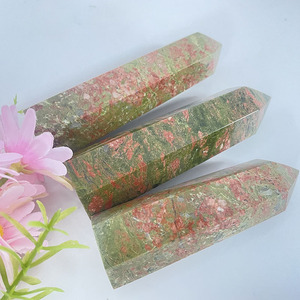 Cristalli curativi naturali di alta qualità e pietre torre <span class=keywords><strong>obelisco</strong></span> Unakite Point - Product Image 3