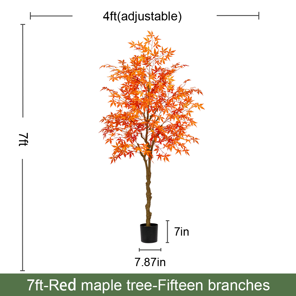 220 cm/7 pieds orange