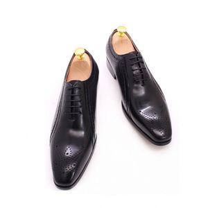 Zapatos Oxford de Cordones para Hombre, Cuero Genuino, Casuales, de Vestir, para Boda, Fiesta, Oficina, Zapatos de Moda - Product Image 2