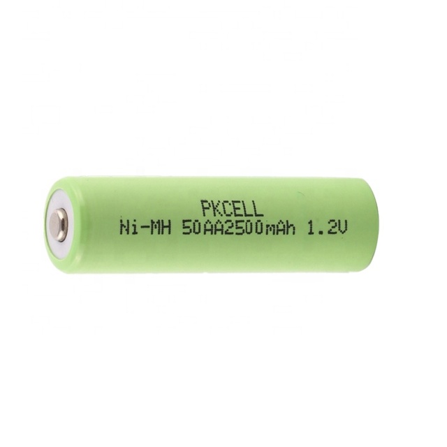 Factory Price 1.2V Rechargeable Batteries NiMH AA 2500mAh Battery Cell for Headlight,Controllers