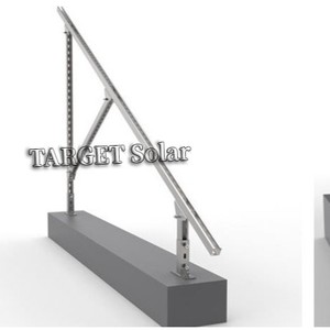 โครงเหล็กชุบสังกะสีแบบจุ่มร้อนสำหรับติดตั้งแผงโซลาร์เซลล์บนหลังคา TARGET Solar Ground Mount Solar Panel Rack - Product Image 2