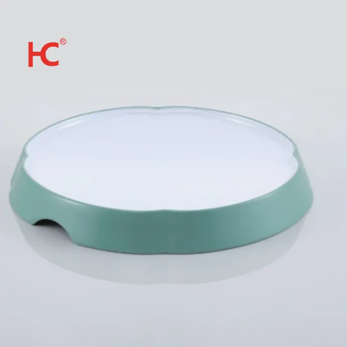 Nhà máy trực tiếp tùy chỉnh hai màu melamine không thể phá vỡ phục vụ đồ ăn cổ điển hình bầu dục Tấm Nhà hàng sản xuất tại Trung Quốc