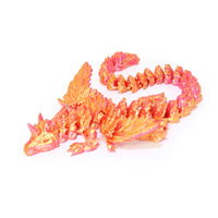 Figurine Articulée Licorne Dragon en Plastique Imprimée en 3D, Jouet Anti-Stress Fantaisie avec Articulations Mobiles, Décoration de Bureau, Cadeau pour Enfants de 7 à 12 Ans et Plus