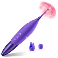 Vibrador femenino alimentado por USB de alta frecuencia Netphi, potente estimulador del clítoris con movimiento giratorio, Juguetes sexuales para mujeres y parejas