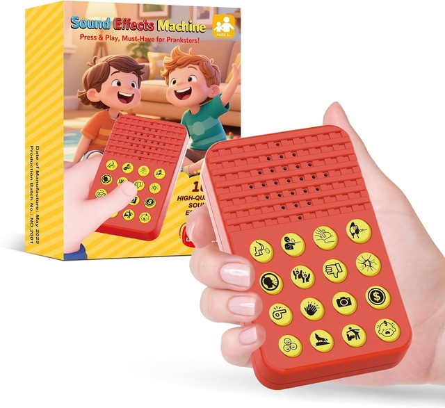 Sound Effects Machine16 Hilarious Sound Buttons for Kids Pocket Sized Noise Maker for Parties
