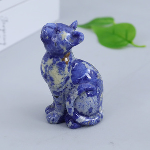 Natural Crystal Egyptian <strong>Cat</strong> <strong>Figurine</strong> 3 Inch Hand Engraved Gemstone Religious Sculpture Yuchenglin Brand Fashion Trend Home - Product Image 2