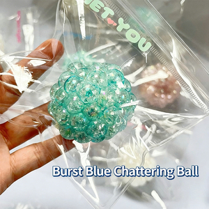 ลูกบอล TPR ทำมือยอดนิยม ลูกบอลเสียงดัง Ienna Ice Beads ลูกบอลกรุบกรอบ ของเล่นออกกำลังกายมือ บรรเทาความวิตกกังวล ของชำร่วยงานปาร์ตี้ ของขวัญสำหรับเด็ก - Product Image 4