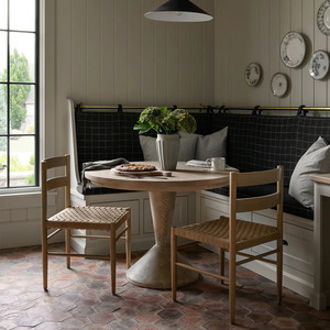 Modern Mid-Century estilo madeira maciça Rattan jantar cadeira para Home Offices Hotéis Apartamentos para jantar e café - Product Image 1