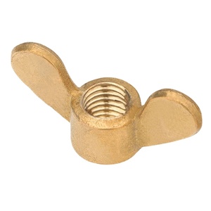 Écrous papillon ronds en laiton personnalisés en usine 6 # -32 10 # Écrou à oreilles métrique/imperial -24 3/16 1/4 5/16 3/8 7/16 - Product Image 1