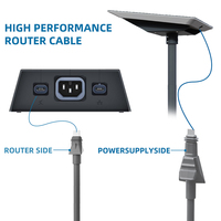 Nouveau kit de parabole satellite Starlink plate haute performance avec câble, version VR (ROAM), Starlink Mini version haute performance