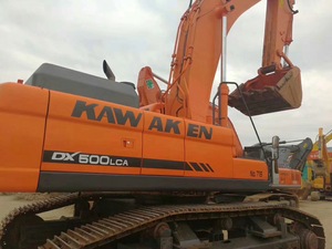 รถขุด Kawaken DX500LCA สีส้ม แบบตีนตะขาบ เครื่องจักรก่อสร้างมือสองจากเกาหลี เครื่องยนต์ มอเตอร์ ปั๊ม เกียร์ แบริ่ง - Product Image 1