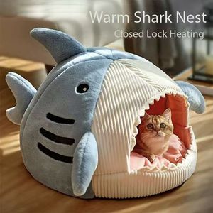 Cama portátil para mascotas, cama cerrada y cálida para gatos, linda cesta para gatitos, cojín acolchado para gatos y tienda de campaña, cueva para cachorros, artículos para casas de gatos - Product Image 1