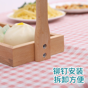 Solid Wood Serving <b>Trays</b> Rectangular Beechwood Multi Size For Hotel Home <b>Dinner</b> Plates Fruit Plates - Product Image 4