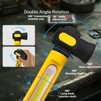 Lampe de travail rechargeable USB ABS COB, rotation à 360°, magnétique, étanche IP55, 1200 lumens, type-C, portable, pour réparation automobile