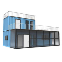 Maisons conteneur prêtes à vivre 2 chambres à coucher portables préfabriquées Tiny Home Mobile Tiny House