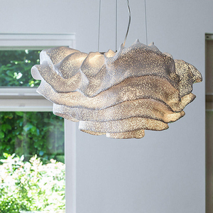 Lampadario Moderno Minimalista per Camera da Letto e Soggiorno, Lampada a Sospensione di Design a Forma di Nuvola per Hotel e Villa - Product Image 4