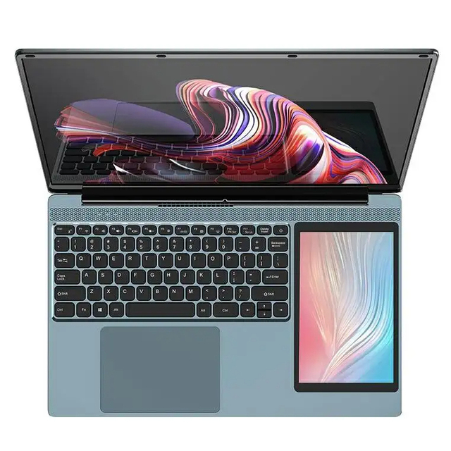 OEM Touch Screen Laptop  16+7  Inch Double Screen Notebook PC  Dual Screen Notebook Laptops N5095