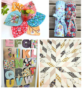 혼합 색상 7pcs 수제 DIY 패치 워크 패브릭 꽃 인쇄 코튼 DIY 장식 - Product Image 5