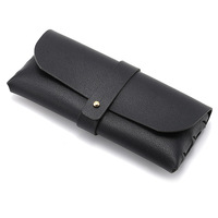 Étui à lunettes rectangulaire en cuir PU, protection pour lunettes, emballage pour lunettes, sac à lunettes, pochette pour lunettes