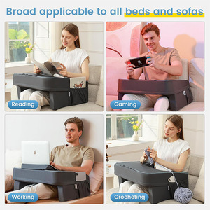 หมอนอ่านหนังสือดูบาโบรูปสี่เหลี่ยมผืนผ้าแบบพกพาสำหรับใช้พักผ่อนในสำนักงานกลางแจ้งสีทึบ - Product Image 4