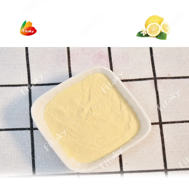 유기농 100% 수용성 레몬 주스 가루 레몬 가루 아이스크림