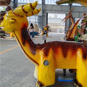 SGBC08 Voiture électrique Voitures de dinosaures Marche <span class=keywords><strong>Robot</strong></span> Cartoon Animatronic Dinsaur Ride pour enfant - Product Image 3