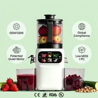 Extracteur de jus à mastication lente, certifié CE RoHS FDA UL, faible MOQ 1 pièce, moteur silencieux, pression à froid, vente en gros B2B, directement de l'usine OEM