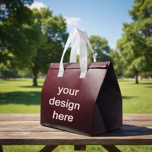 Sac isotherme écologique, sacs isothermes avec logo personnalisé imprimé, sac de livraison de nourriture isotherme - Product Image 1